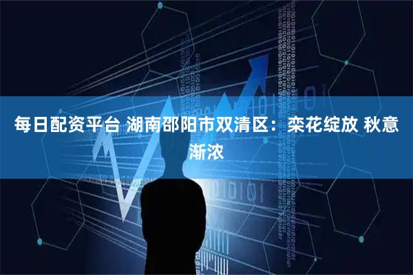 每日配资平台 湖南邵阳市双清区：栾花绽放 秋意渐浓